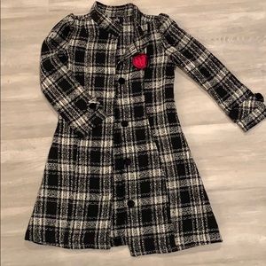 Pinky plaid dressy jacket size 6x